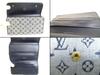 Autentisk LOUIS VUITTON Monogram Mini Navyblå Lærred Trefoldet Pung International #b081 Sælger renoveret