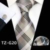 Plaid Formal Wear Men'S Tie Pocket Towel Cuff Three-Piece Set