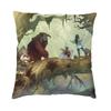 Labyrinth Pillow Covers Sofa Adventure Fantasy Movie Luxury Cushion Cover Velvet Pillowcase