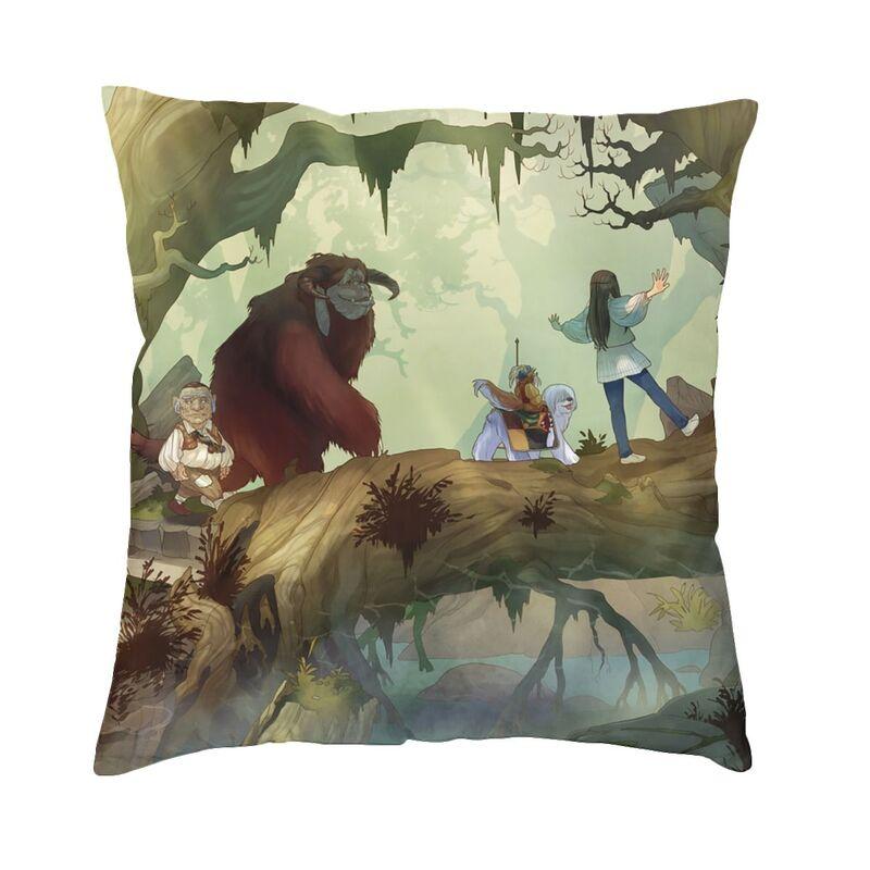 

Labyrinth Worm Cushion Cover xcm Oil Painting Soft Velvet Nordic Throw Pillow Case Home Decor 30x30cm