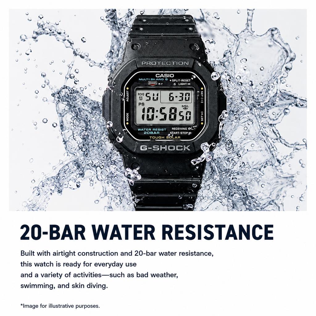 Watch Solar Super Illuminator Type LED Black [Casio] G-Shock Radio-controlled (High-brightness light) GW-M5610U-1CJF Men's