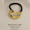 Minimalist Metal Hair Ring - New Korean Style High-End Ponytail Tie Rubber Band.