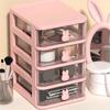 Multifunctional Desktop Storage Drawer Box with Pen Holder and Hair Accessories Storage Rack, Multi-layer Jewelry Box