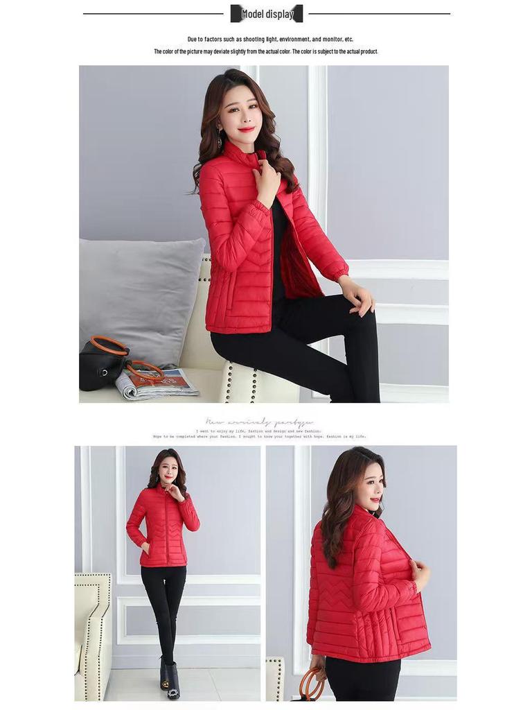 2025 Women's Quilted Short Down Cotton Jacket - Lightweight, Fashionable Winter Coat
