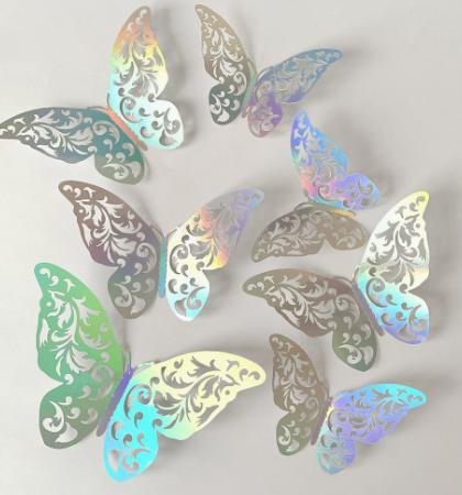 3D Hollowed-out Three-dimensional Butterfly Wall Sticker