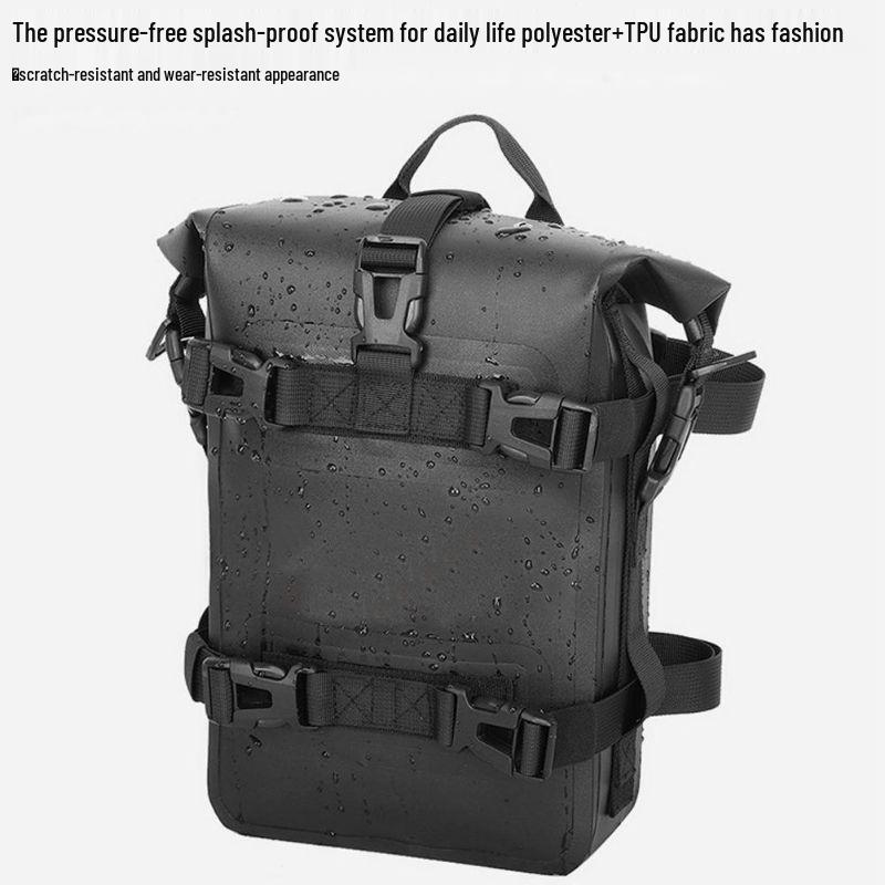 

Водонепроницаемая боковая сумка-дуга для мотоцикла: Износостойкий, быстросъемный, трансформируемый рюкзак через плечо/кроссбоди чёрный