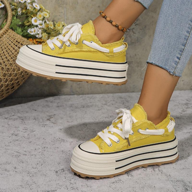 Versatile Nail Shoes Black Canvas Shoes Spring and Autumn New Board Shoes Platform Cloth Shoes Casual Shoes Women's Shoes