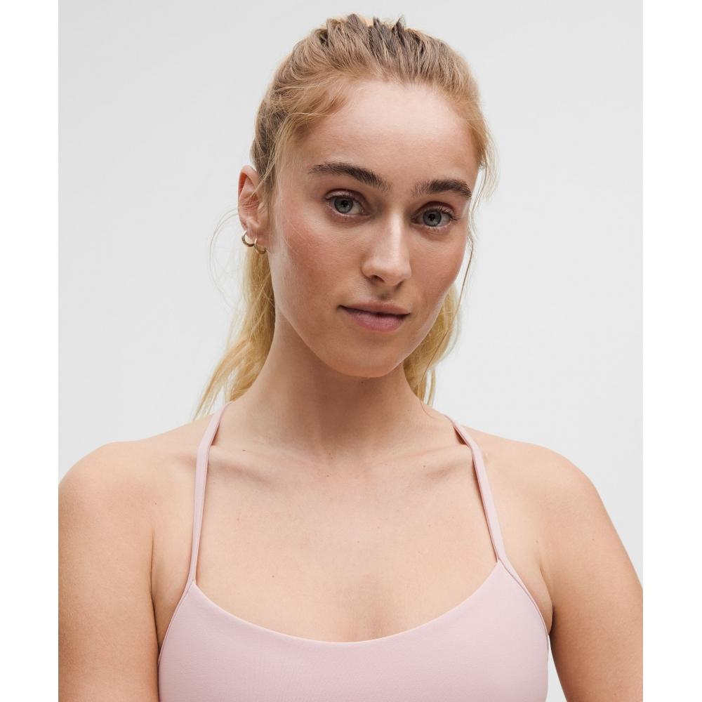 Lululemon Flow Y BrA Nulu  Light Support  A C Cups Pink hAze