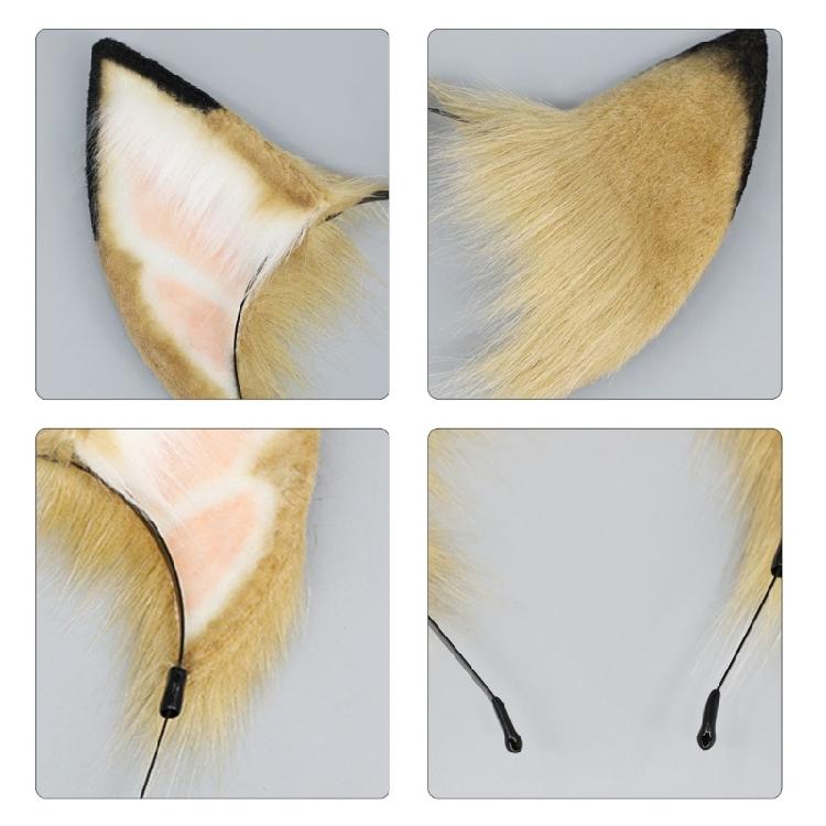 Künstliches Hundeohren Stirnband Cosplay Kostüm Haarreif Maskeraden Party Haarband Anime Kopfschmuck Rollenspiel Accessoire