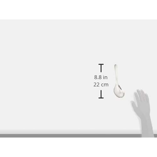 Nonoji Ladle Naked Punching Spoon, Petty, Dishwasher Safe, LTM-H03, Silver