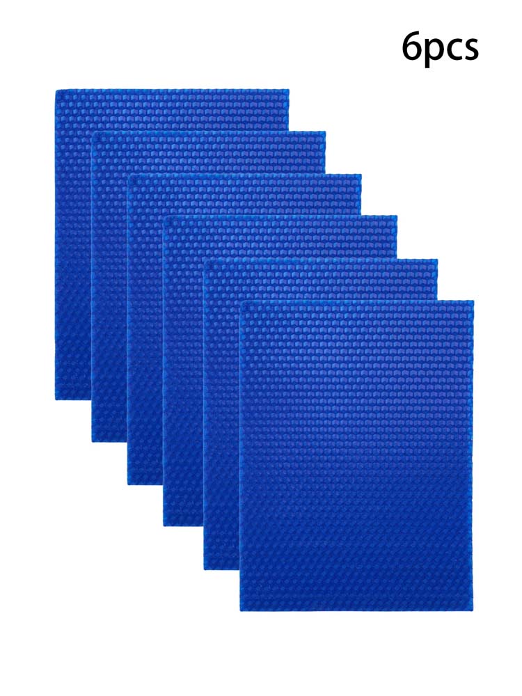 Kit 6 Fogli di Cera d'Api Colorati Rotoli per Candele Fai da Te Candele Artigianali Senza Fumo Fetta di Cera a Nido d'Ape Materiale per Attività Genitore-Figlio