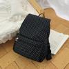 Schoolbag New 1011 Lightweight Small Backpack Backpack Polka Dot Versatile College Style School Bag Korean Version Casual Spring and Summer Travel Bag