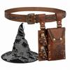 2/3/4pcs Vintage Medieval Wizard Cosplay Set Fantasy Torn Witch Hat  Photo Pros