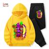 2026 Five Nights Hoodies+Hosen 2er-Set 3-14 Jahre Jungen Mädchen Trainingsanzug Kleidung Hoodie Jungen FNAF Sportlicher Anzug Ideal für den täglichen Gebrauch im Freien