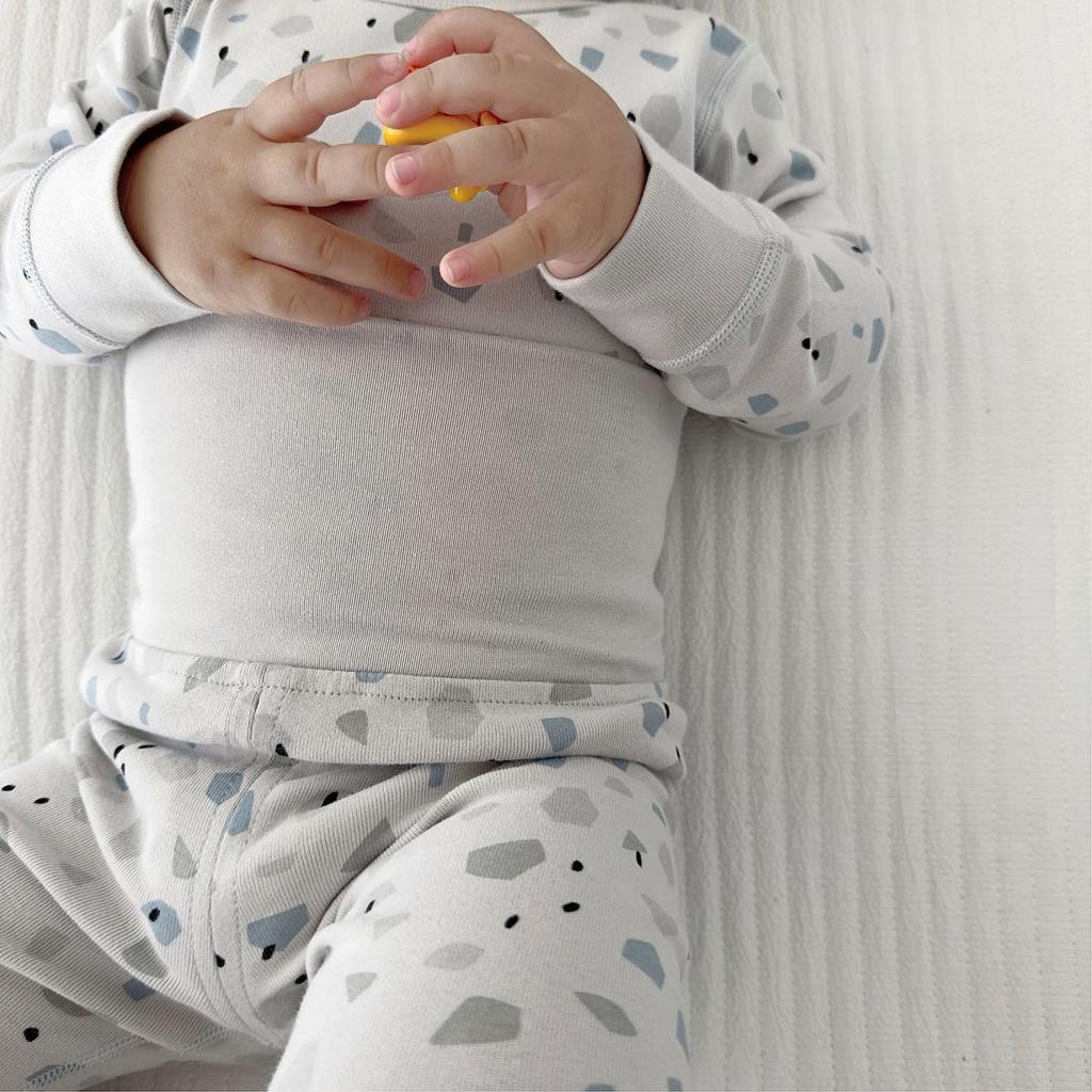 2025 Pure Cotton Kids' Autumn Warm Set: Class A Top & Trousers for Boys and Girls