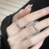 Niche Minimalist Design Cold Wind French High-End Zir*****Pen Ring Female Index Finger Ring