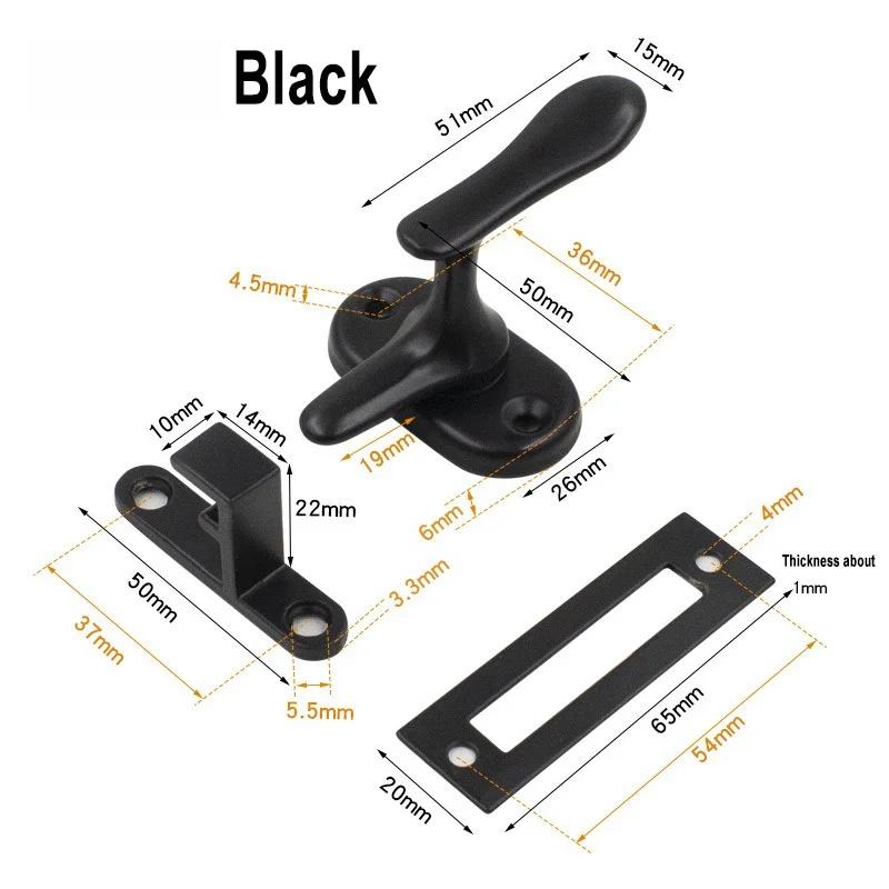 Stainless Steel Double Slot Flip Latch Lock,90°/180° Door Bolts,Doors Handle Buckles,Anti-Theft Child Safety Locks Home Hardware