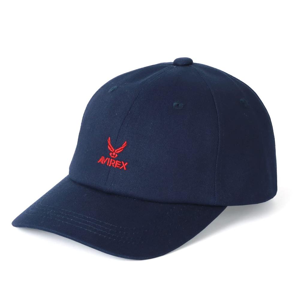 Logo Baseball Adjustable Belt LL [Avirex] Men's Cap, Embroidered, Cap, Unisex, Size, Included, Navy,