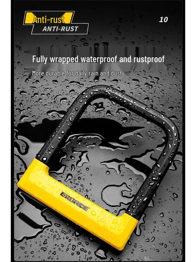 EROADE Diebstahlsicheres U-Schloss für deutsche Motorräder, Elektroroller & Mountainbikes