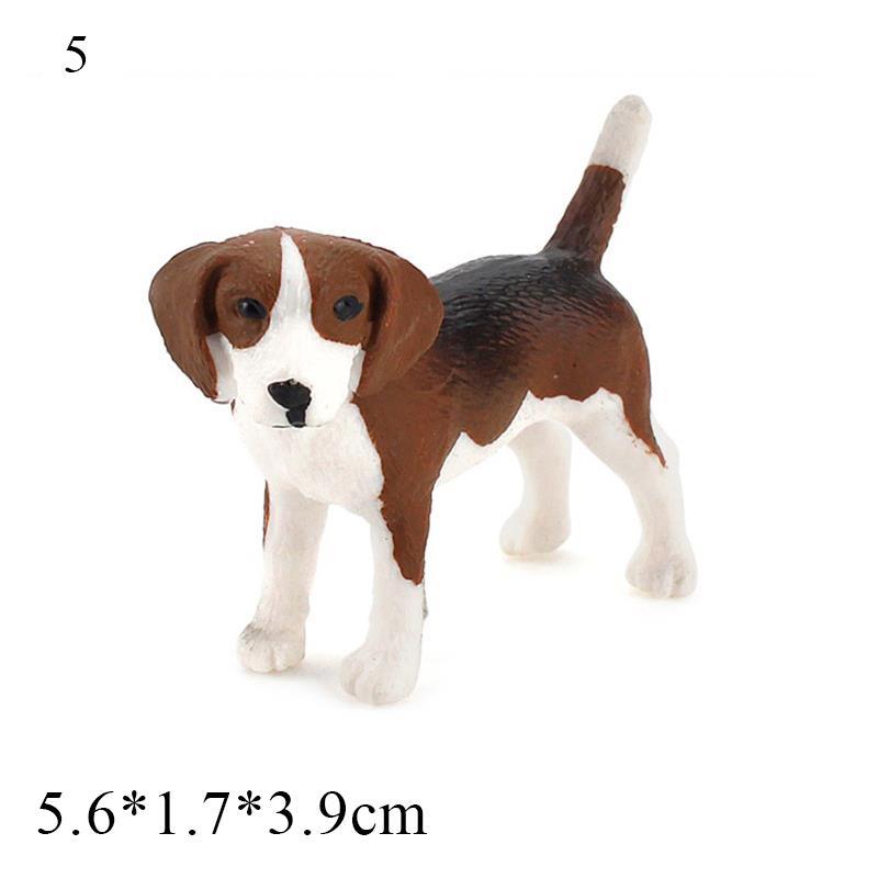 Mini Cute Vivid Dog Figurine Home Decor Simulation Mini Dog Model Miniature Dog Living Room Desktop Ornament Bonsai Decoration