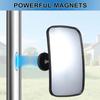 Magnetic Forklift Rearview Mirror 2 Pack, Forklift Universal Side Mirror, Suitable for Most Forklift Types, 360 Degrees Adjustable Wide Angle,