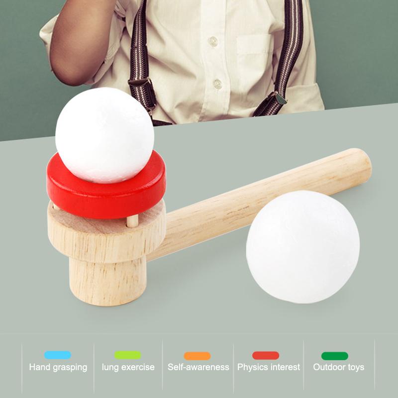 Suspended Blow Ball Toy Colorful Animal Head Blow Pipe Toy Kids Interactive Game Toy