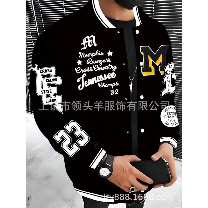 Mens Casual Hoodless Jacket Loose Fit Streetwear Style Outerwear Teens Adults