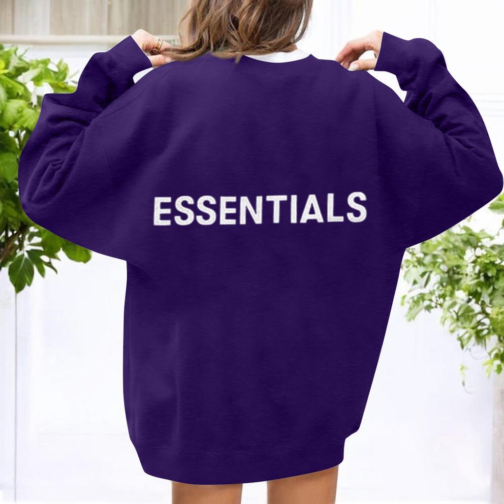 Sudadera con Capucha Casual de Manga Larga Holgada con Estampado Unisex y Cuello Redondo