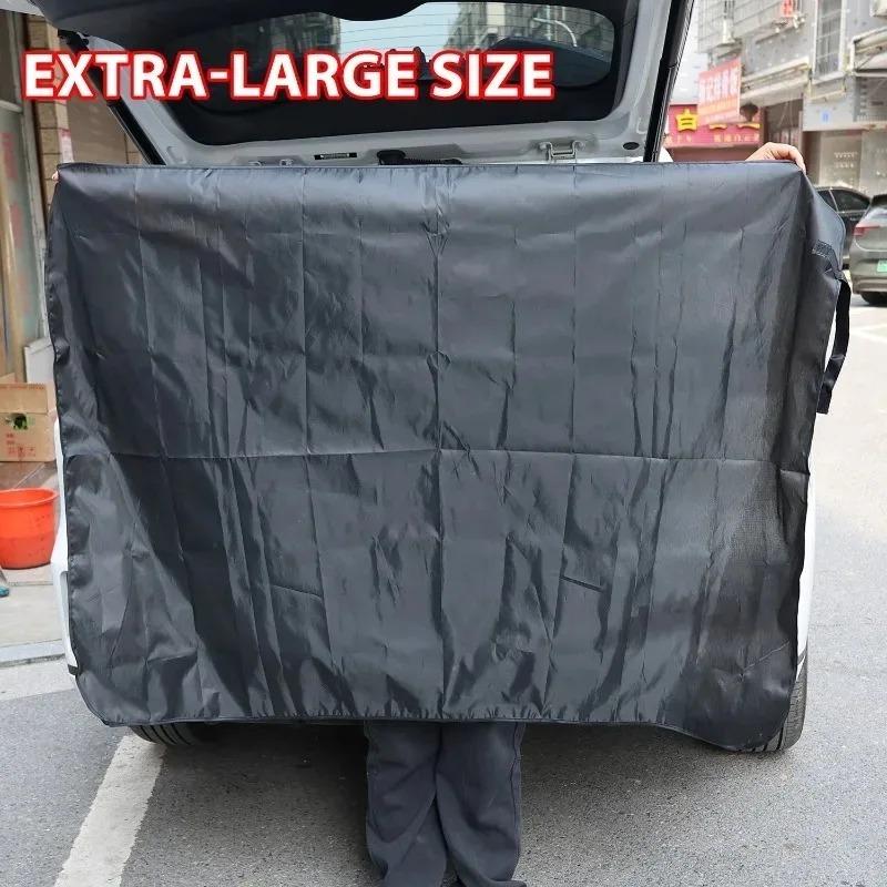Universal Car Trunk Mat Liner Protector Foldable Black Boot Cover Waterproof Dustproof Anti Dirt Pad Easy Clean Auto Accessories