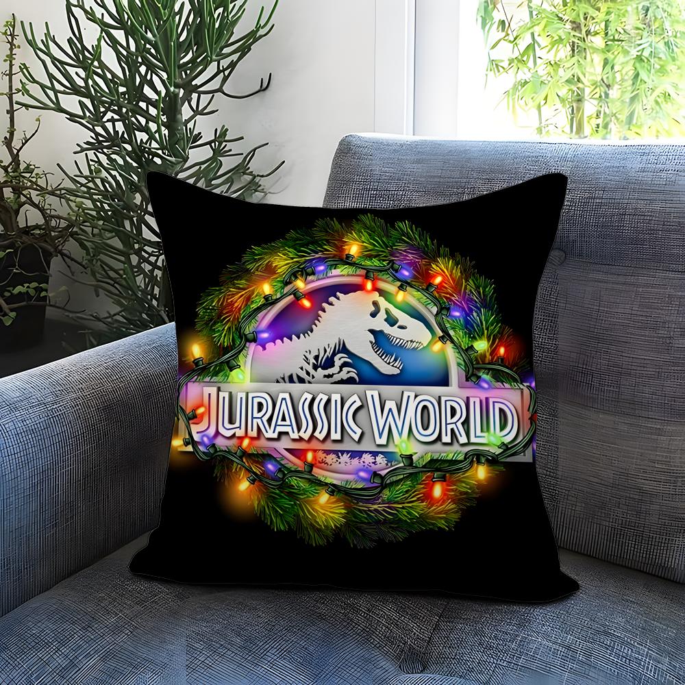 J-Jurassic W-World Movie Cushion Cover Comfortable Reversible Pillow Cover Ideal for Car Sofa Bedroom & Beyond