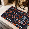 Chicago Bears Touchdown Celebration Personalized Name Area Rug Perfect for Dormitory Hallway Foyer Study Room Antislip Carpet Anime Office Decor