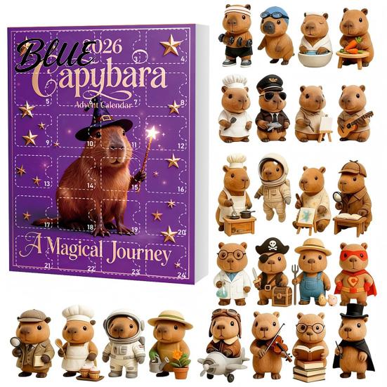 Themed Blind Box Countdown with Advent Calendars Christmas Capybara Set 2026 24 Days Novelty Gift