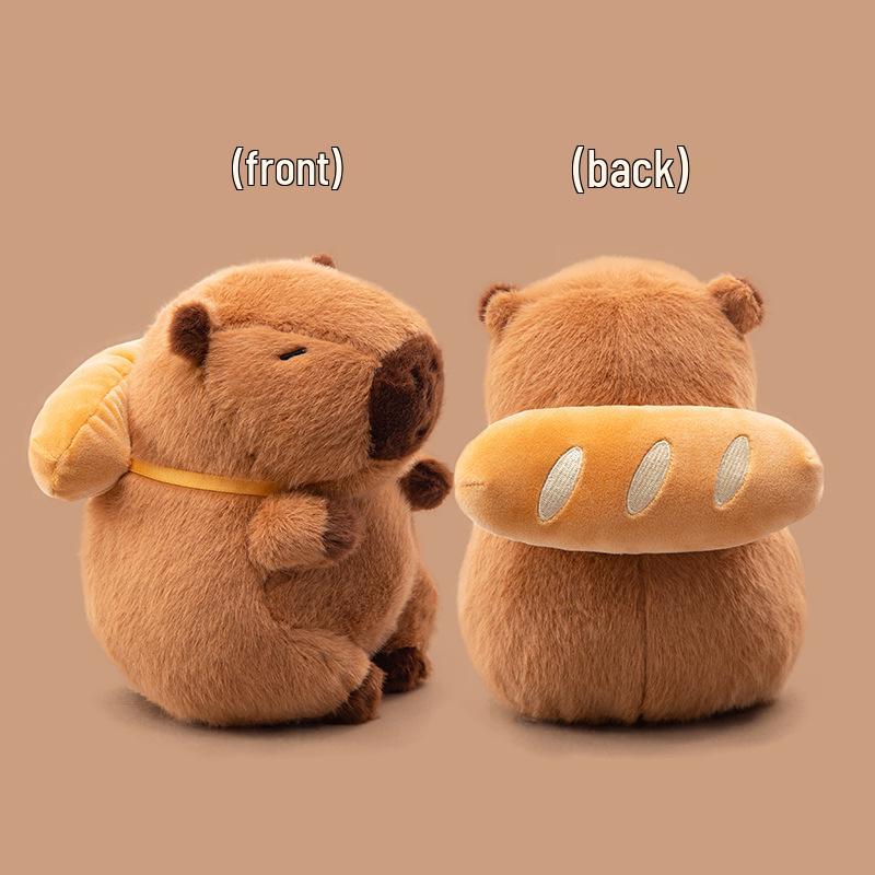 Capybara Plush Toy - Cute Baking Bread Series Stuffed Animal & Children's Sleeping Pillow Doll