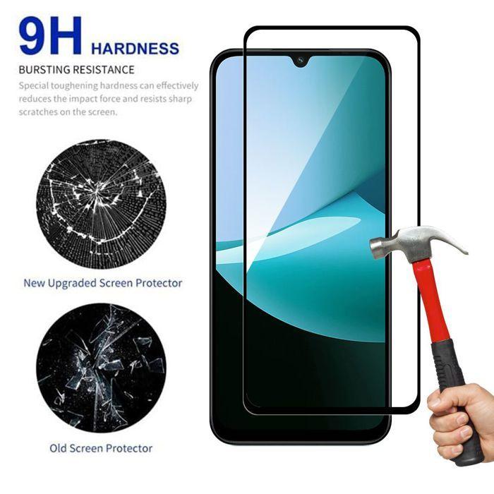 Film de Protection - E.F.Connection - Xiaomi Redmi 15C 4G/5G - Verre Trempé 9H - Antichoc - Bord Noir