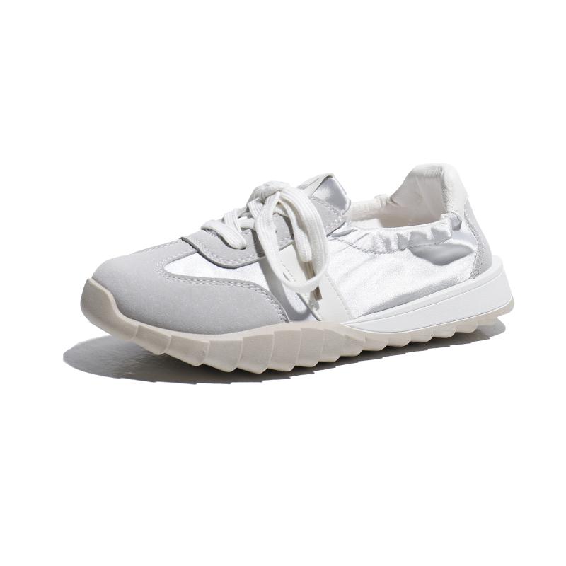 Fashion Women Sneakers Fashion Shoes Spring Trend Casual Flats Female DLSYXD Fashion Comfort White Vulcanized Platform Shoes for Women