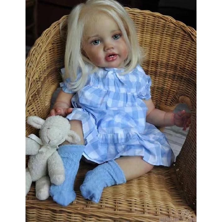 NPK Clearance Sales 24Inch Huge Baby Toddler Reborn Lottie kit Doll Unfinished Doll Parts included Cloth body and Eyes