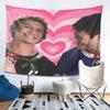 VIKAMA Eishockey CP Liebe Wandteppich Fächerherz Poster Stil Dekoration Fächerunterstützung Wohnzimmerdekoration