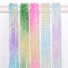 6/8/10mm Multi-color Snow Cracked Crystal Beads Round Loose Quartz Crystal Beads for Jewelry Making DIY Bracelet Handmade