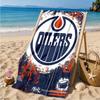 Energetic Oilers Team Spirit Beach Towel Microfiber Beach Towel, Lightweight and Quick-Dry, for Summer Travel, Swimming Pool Fan Birthday Gift