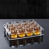 LISM Square Glass Set with Rack