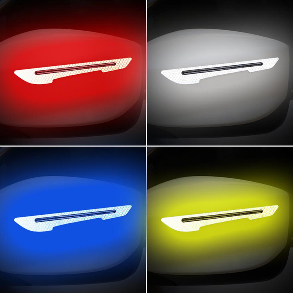 2/4pcs Edges Rearview Mirror Guard Strip Protector Anti-collision Sticker Fashion Cars Accessory
