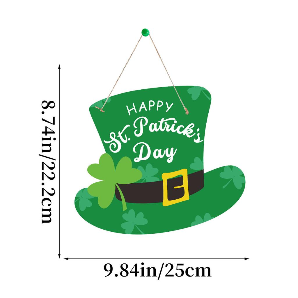 St. Patrick'S Day Party Decoration Clover Irish Festival Hemp Rope Door Listing