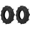 Set of 2 4.00 8 Tubeless Tire 4 Ply 672 Lb Load Capacity Rubber Garden Tractor Tire for Tiller Trencher Snow Blower