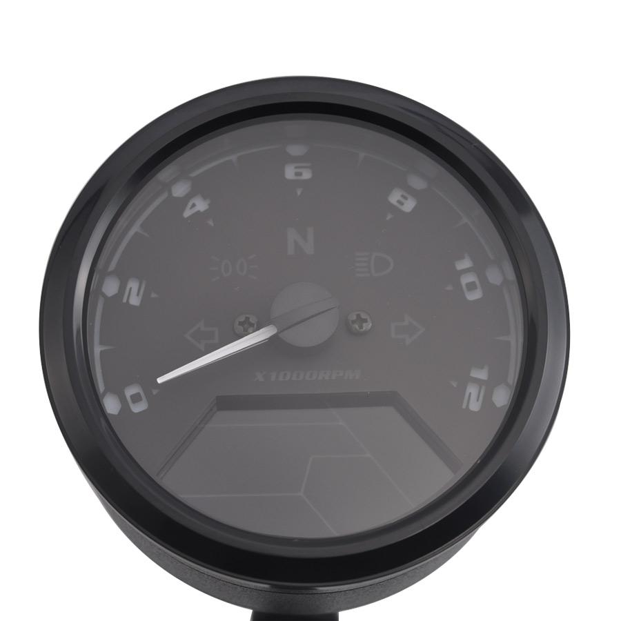 Motorcycle LCD Digital Odometer Tachometer Speedometer 2 - 4 Cylinders 12000rpm Moto Panel Speedometer Accessories Universal