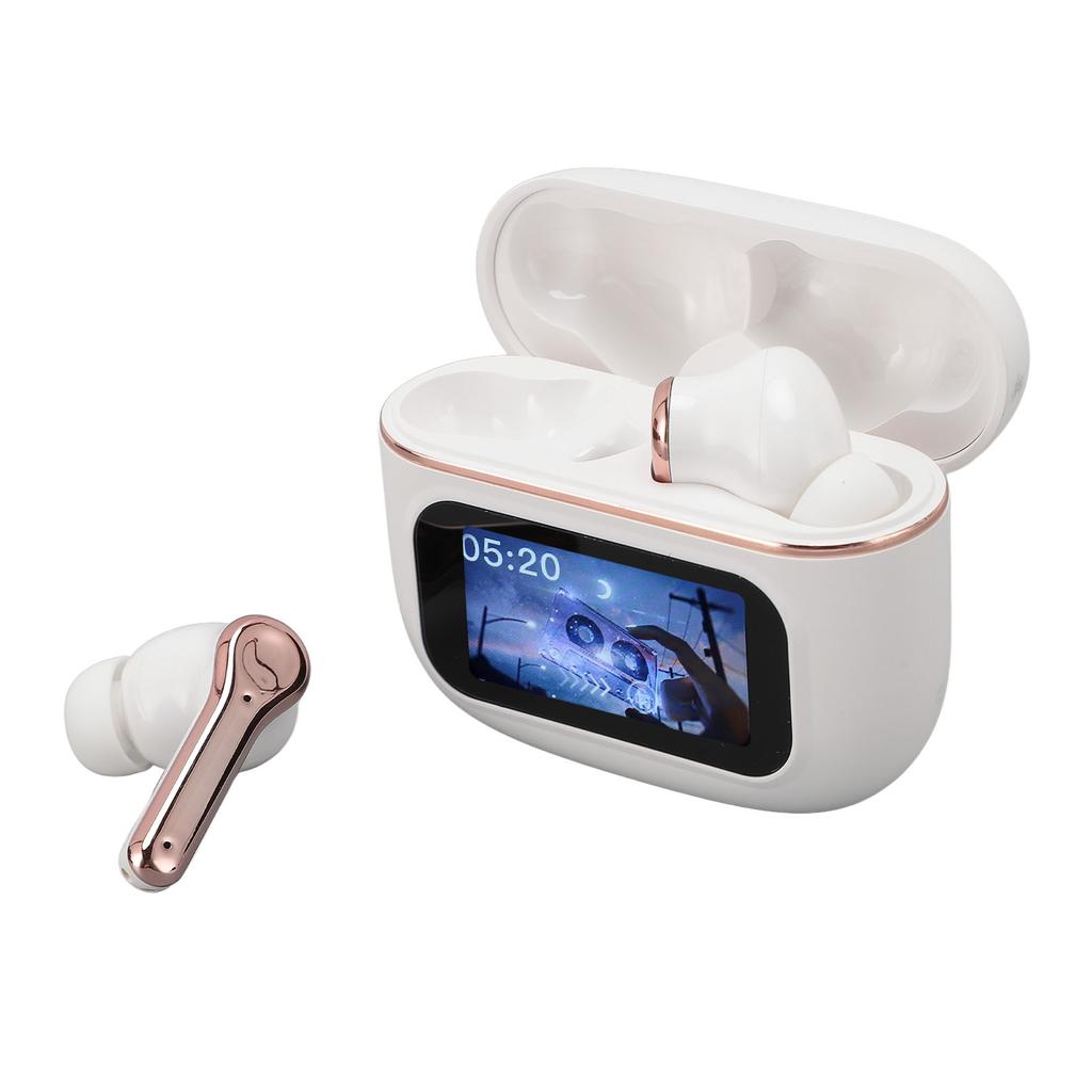 Earphones LCD Full Color Display Noise Reduction Multifunctional Rechargeable Headset Earbuds