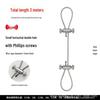 Adjustable Steel Wire Rope Lock for Hanging Lamps - Fastener Accessories and Buckles