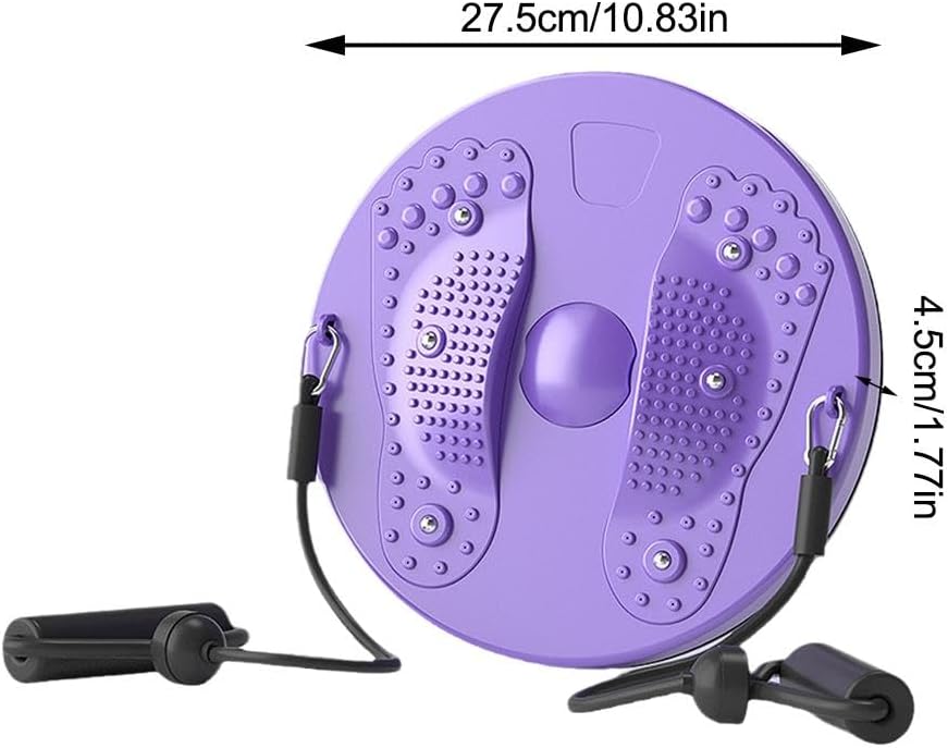 Home Workout Twist Disk Magnetic Waist Wriggling Plate Slimming Legs Fitness Health Thin Waist Exerciser Twist Board With Bands