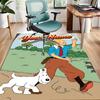 The Adventures of Tintins Design Area Rug Personalized Name- Non-Slip, Soft & Cozy Floor Mat for Living Room, Office - Indoor/Outdoor Carpet