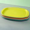 Non-slip Rectangular Plastic Serving Tray