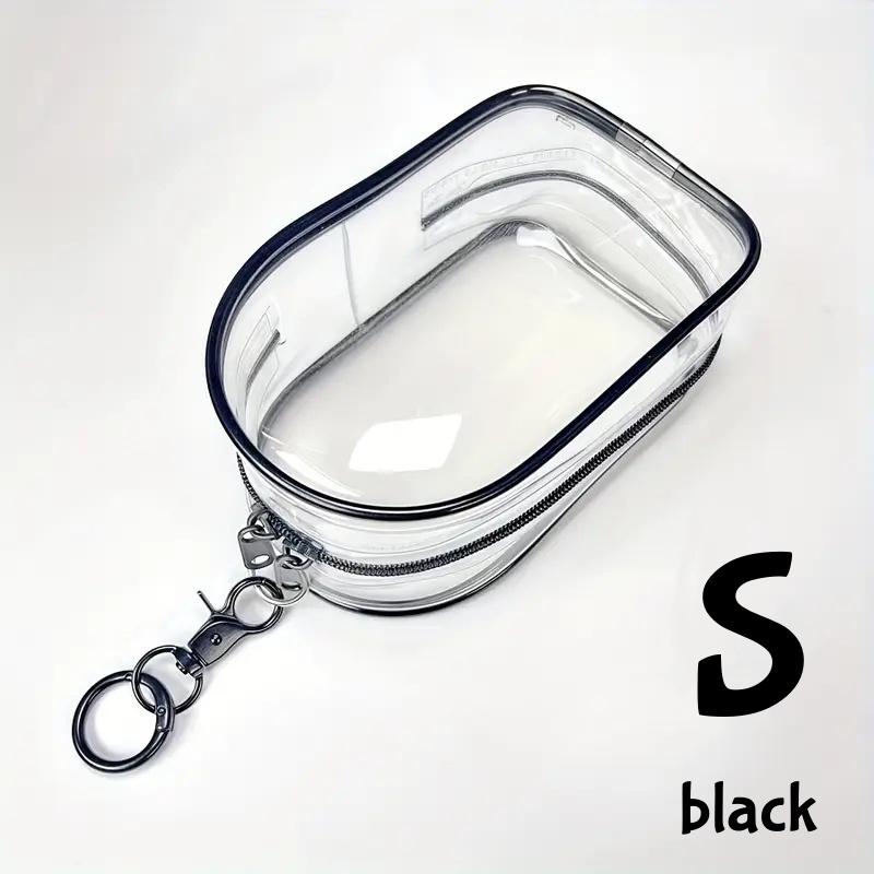 

2/1pc Transparent Doll Storage Bag for LABUBU Dustproof Protective Box Portable PVC Plush Toy Display Case with Keychain Hook